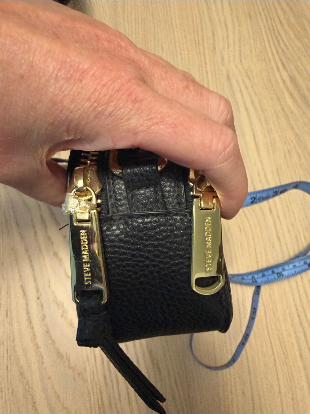 Steve Madden Crossbody Bag with Gold Accents - Picture 3 of 7